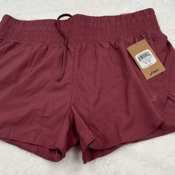 Asics Pants - ASICS Women's Deep Red Athletic Shorts